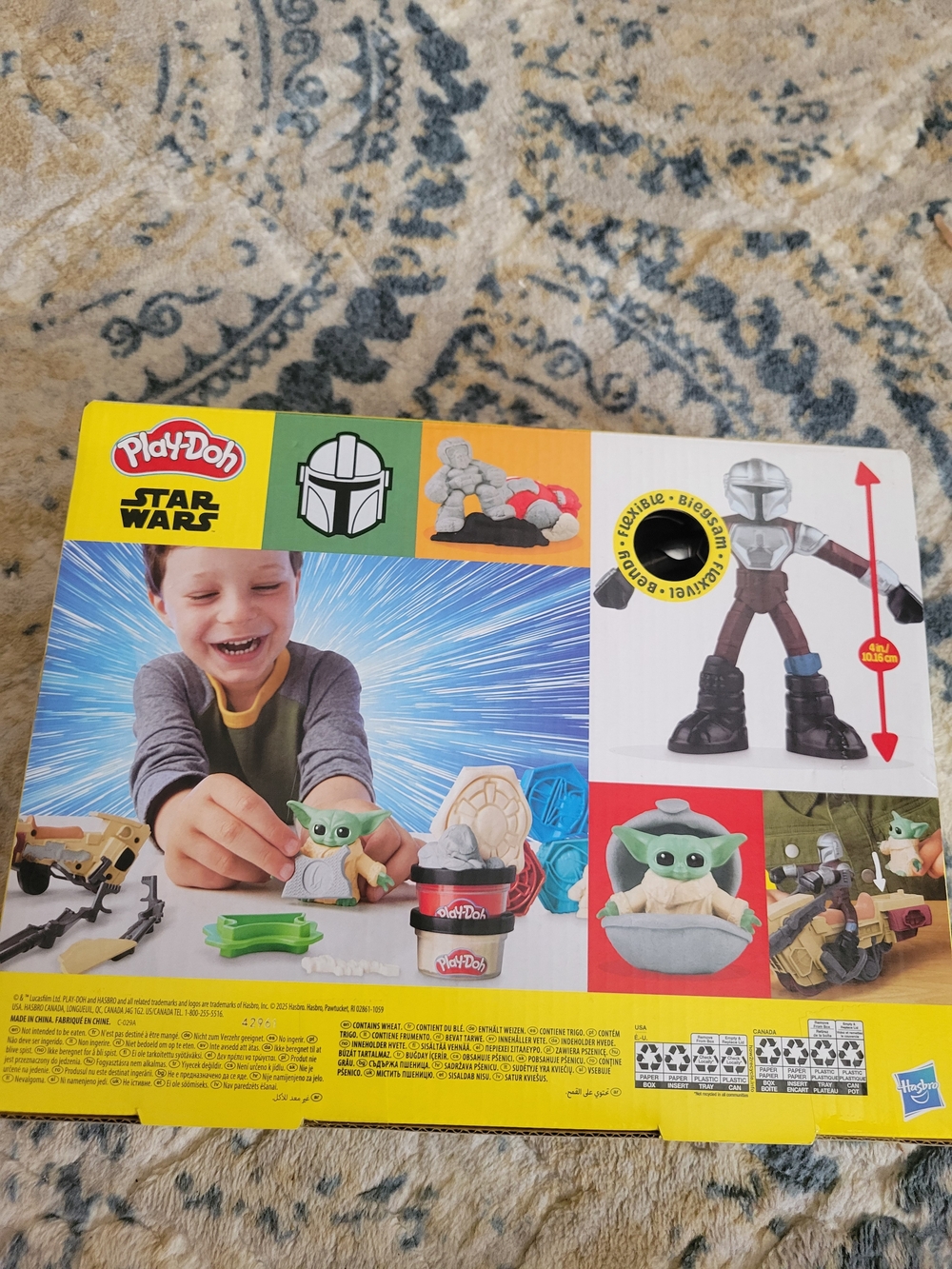 PlayDohStar Wars The Mandalorian Launching Speeder Toy Set -/Red/Blue/4+ NWT